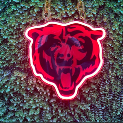 New Design NFL American football logo chains lighting up sign LEO NEON SIGN