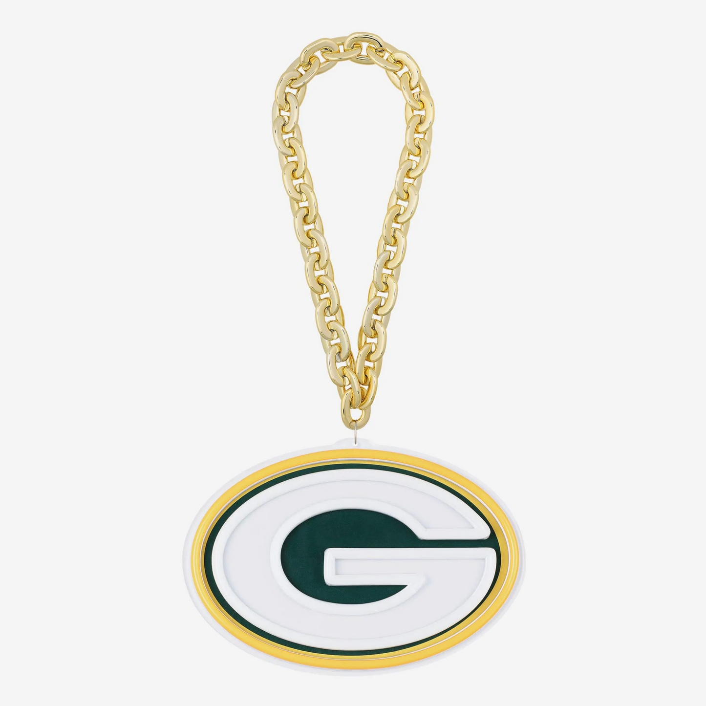 American football UV printed Green Bay Packers Neon Light Up Big Logo Chain