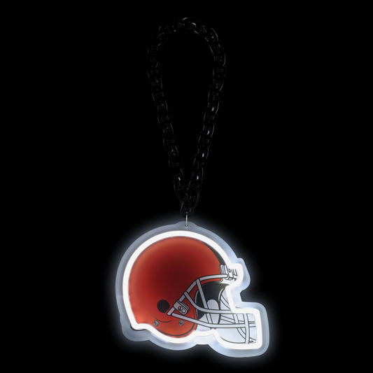 American football UV printed Cleveland Browns Neon Light Up Big Logo Chain