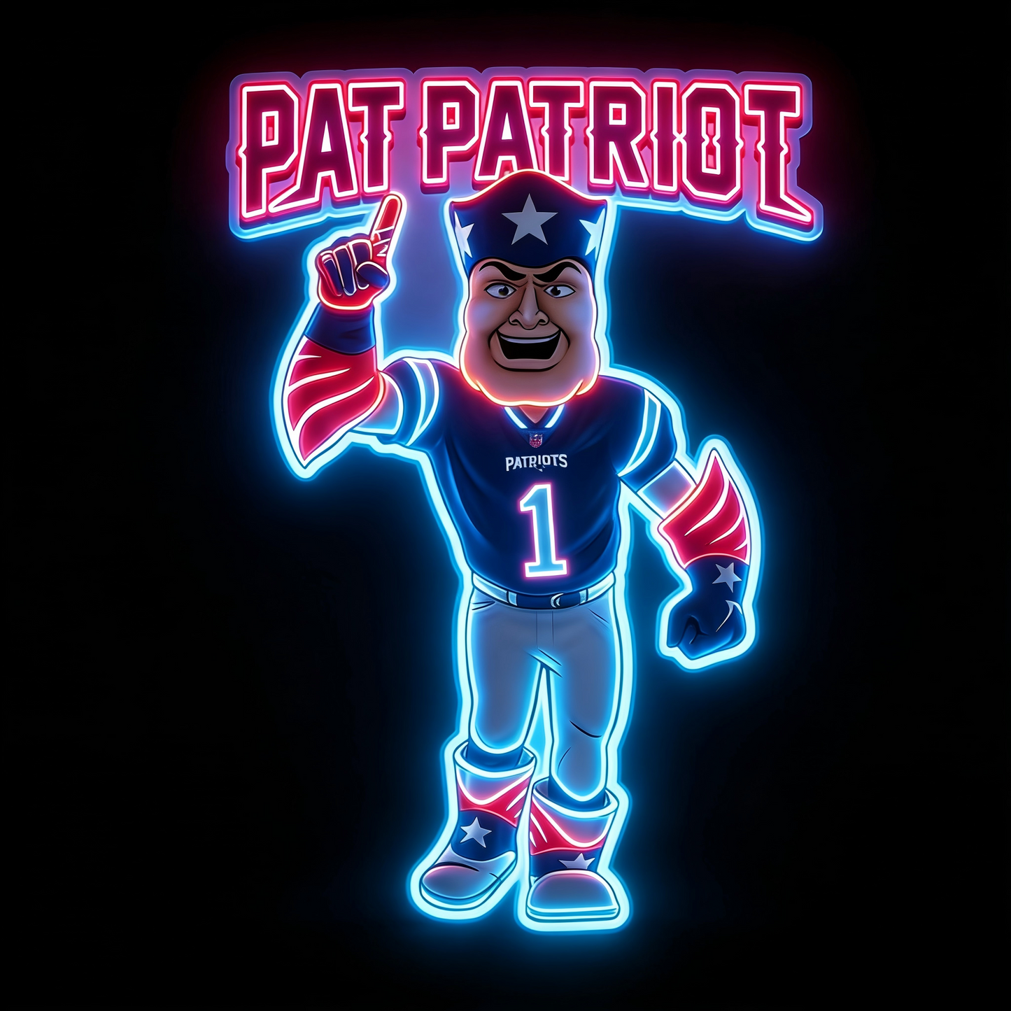 NFL Mascot Most popular USB led neon sign LEO NEON SIGN