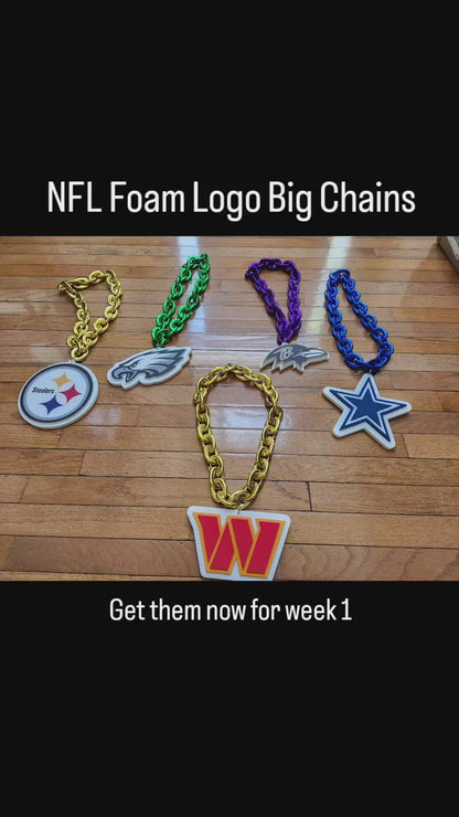NFL Specific fan team logo foam sign