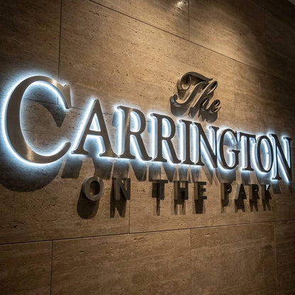 Custom Mirror Finish LED Channel Letter Sign - Elegant Salon & Spa Branding LEO NEON SIGN