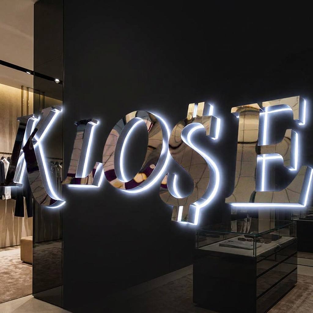 Modern Black 3D LED Letter Sign Professional Architectural Wall Decor Custom Business Signage Any Design Any Size Light Up LEO NEON SIGN