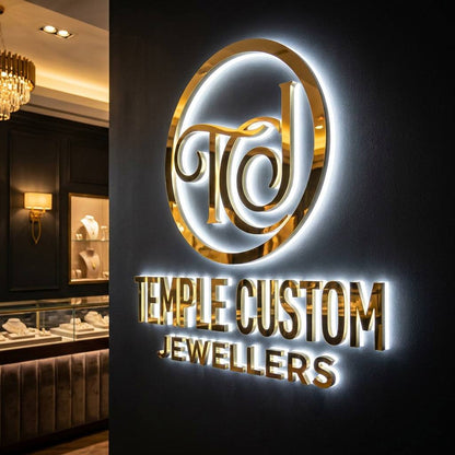 Modern Black 3D LED Letter Sign Professional Architectural Wall Decor Custom Business Signage Any Design Any Size Light Up LEO NEON SIGN