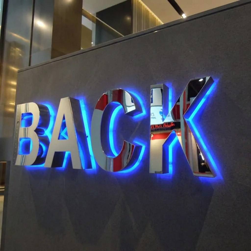 Custom Mirror Finish LED Channel Letter Sign - Elegant Salon & Spa Branding LEO NEON SIGN
