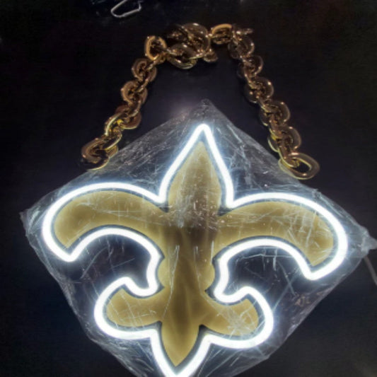 NFL New Orleans Saints Big logo sign for your team soul LEO NEON SIGN