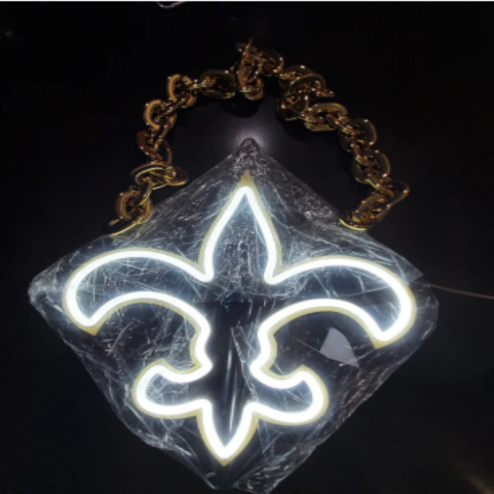 NFL New Orleans Saints Big logo sign for your team soul LEO NEON SIGN