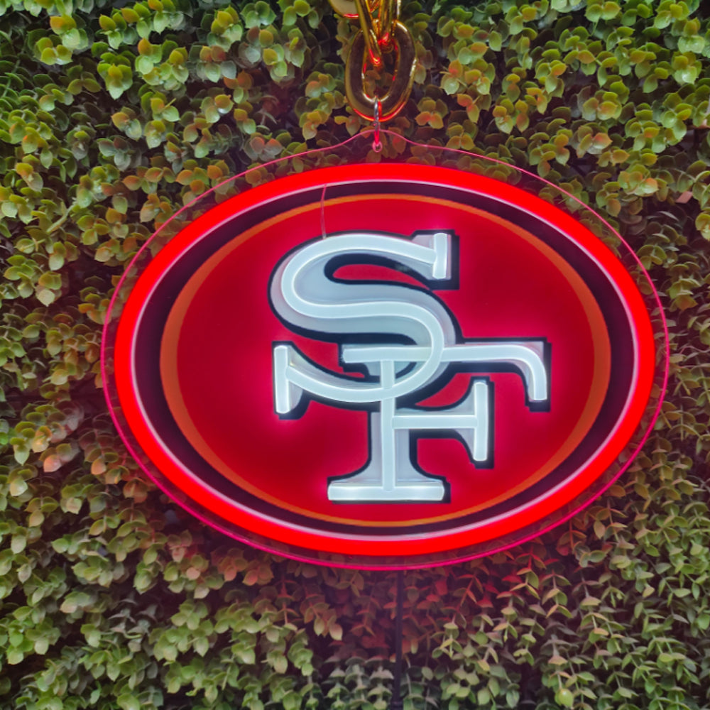 NFL 49ers Niners Big logo sign for your team soul LEO NEON SIGN