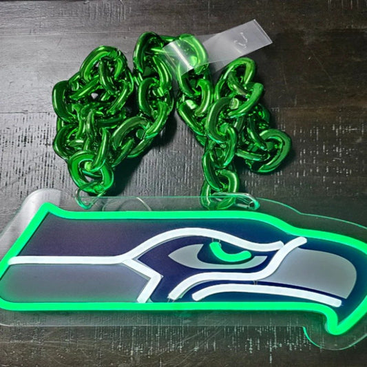 NFL SEAHAWKS Big logo sign for your team soul LEO NEON SIGN
