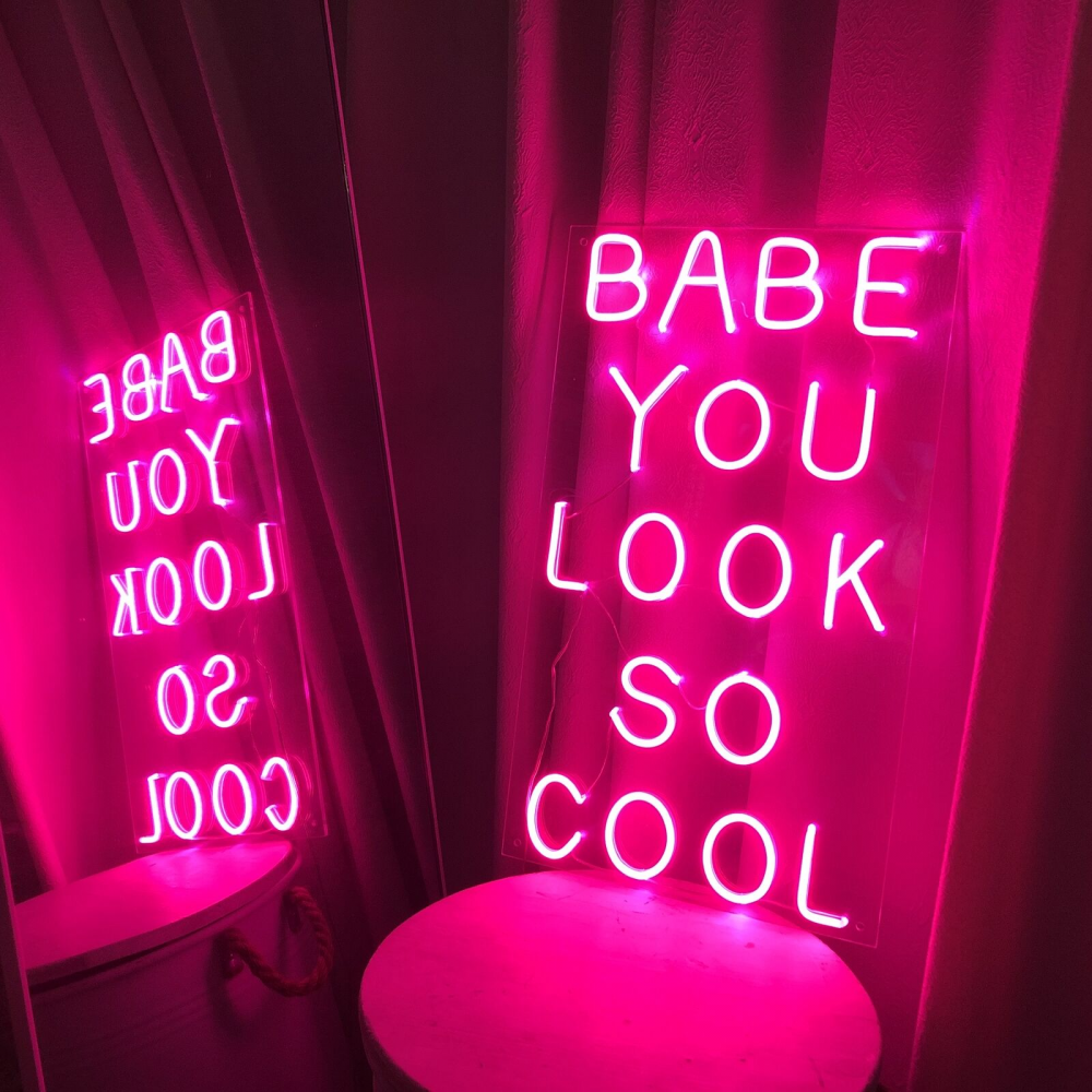 Leo neon sign gift for her Babe you look so cool led light up sign for room decoration