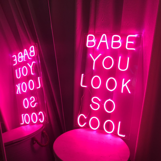 Leo neon sign gift for her Babe you look so cool led light up sign for room decoration