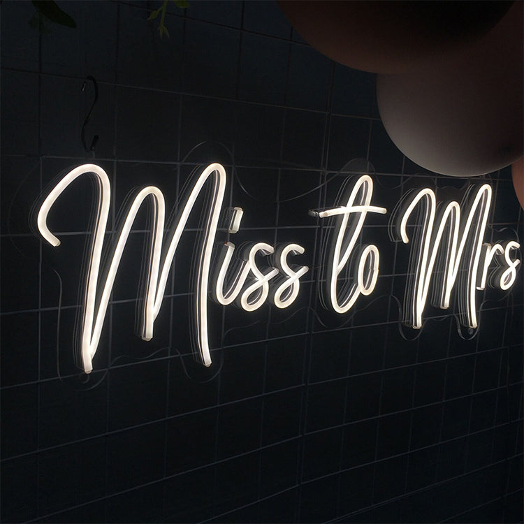 Leo neon sign-Miss to MRS neon sign Wedding decoration lighting