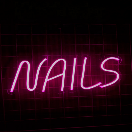 Leo neon sign- Nail Shop neon sign Led neon signs for shop decoration