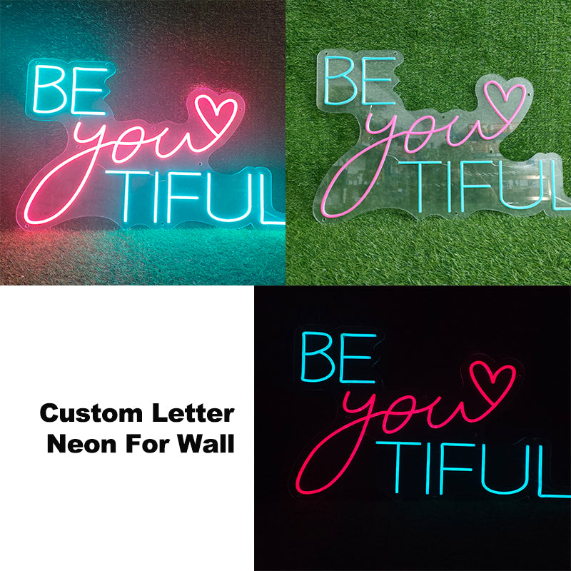 Leo neon sign-Custom name neon light letter led Happy birthday neon si